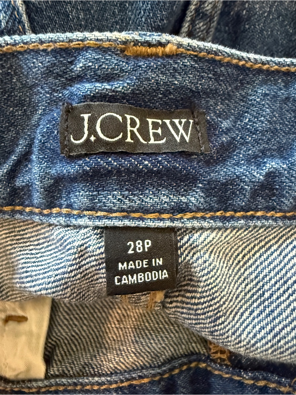 J.Crew Wide Leg Jeans 28P Blue High Rise Linen Blend Denim 25908 - Picture 15 of 15